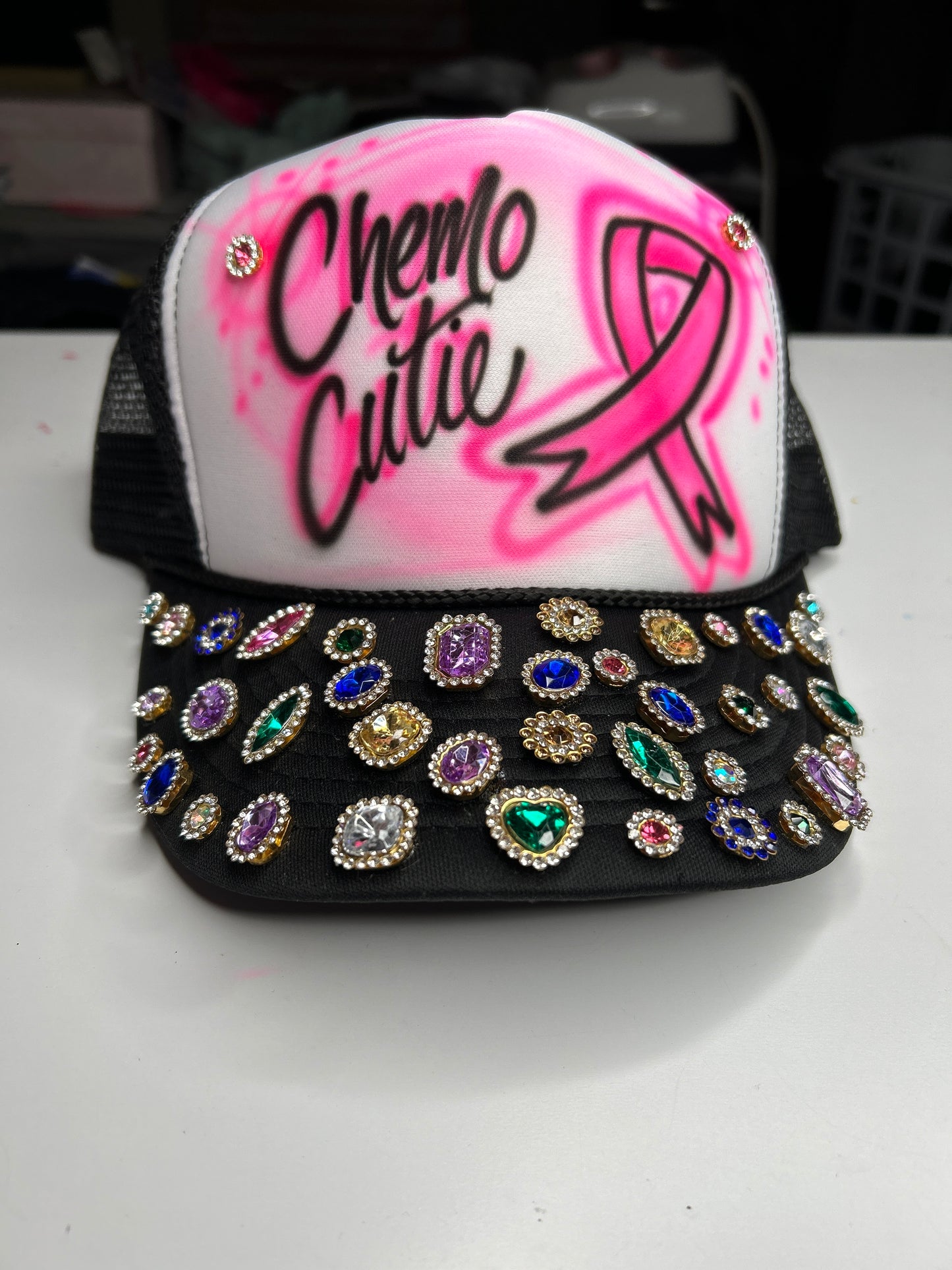 Chemo Cutie Bling Trucker