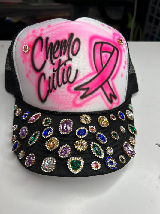 Chemo Cutie Bling Trucker